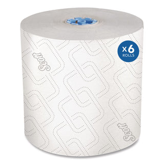Pro Hard Roll Paper Towels with Elevated Scott Design for Scott Pro Dispenser, Blue Core Only, 1-Ply, 1,150 ft, 6 Rolls/CT