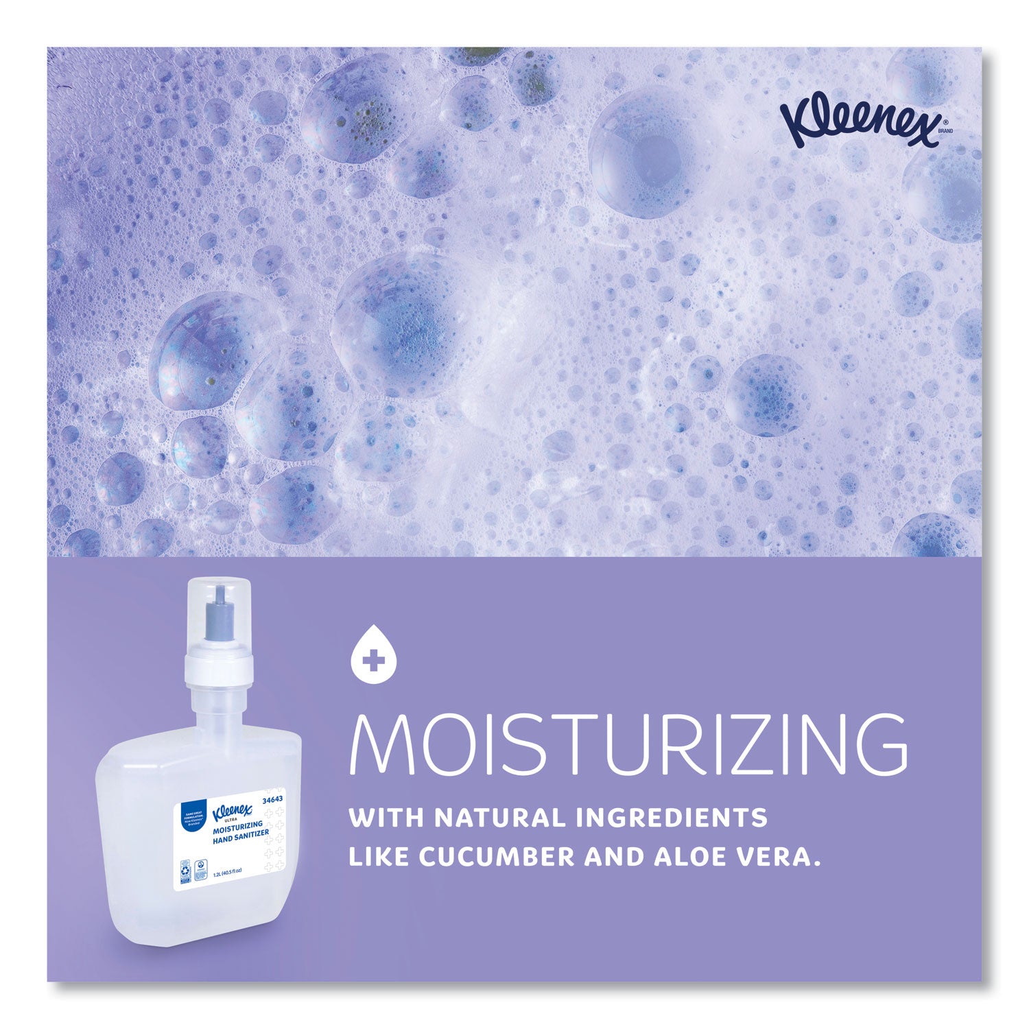 super-moisturizing-foam-hand-sanitizer-1200-ml-cassette-unscented-2-carton_kcc34643 - 3