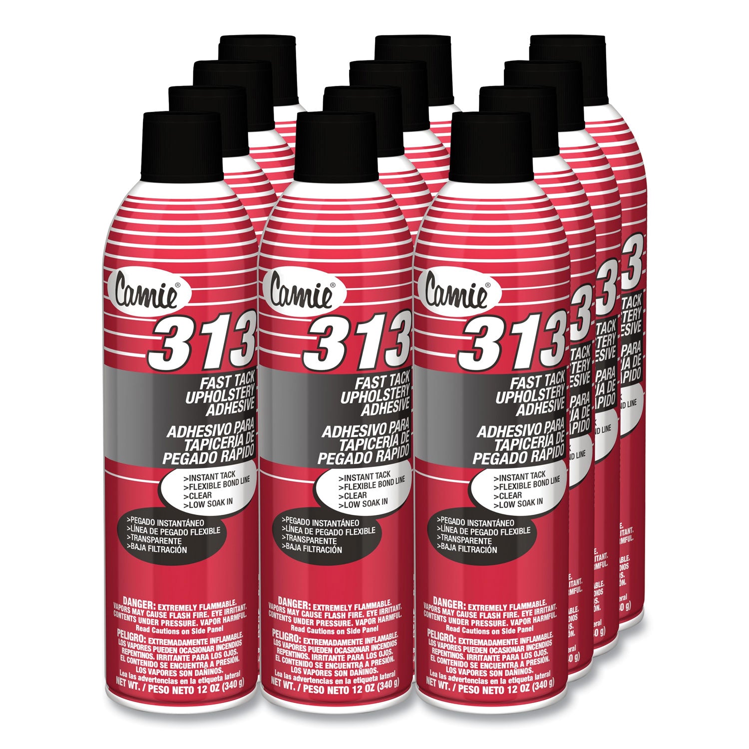 313-fast-tack-upholstery-adhesive-12-oz-aerosol-spray-dries-clear-dozen_cgc313 - 1