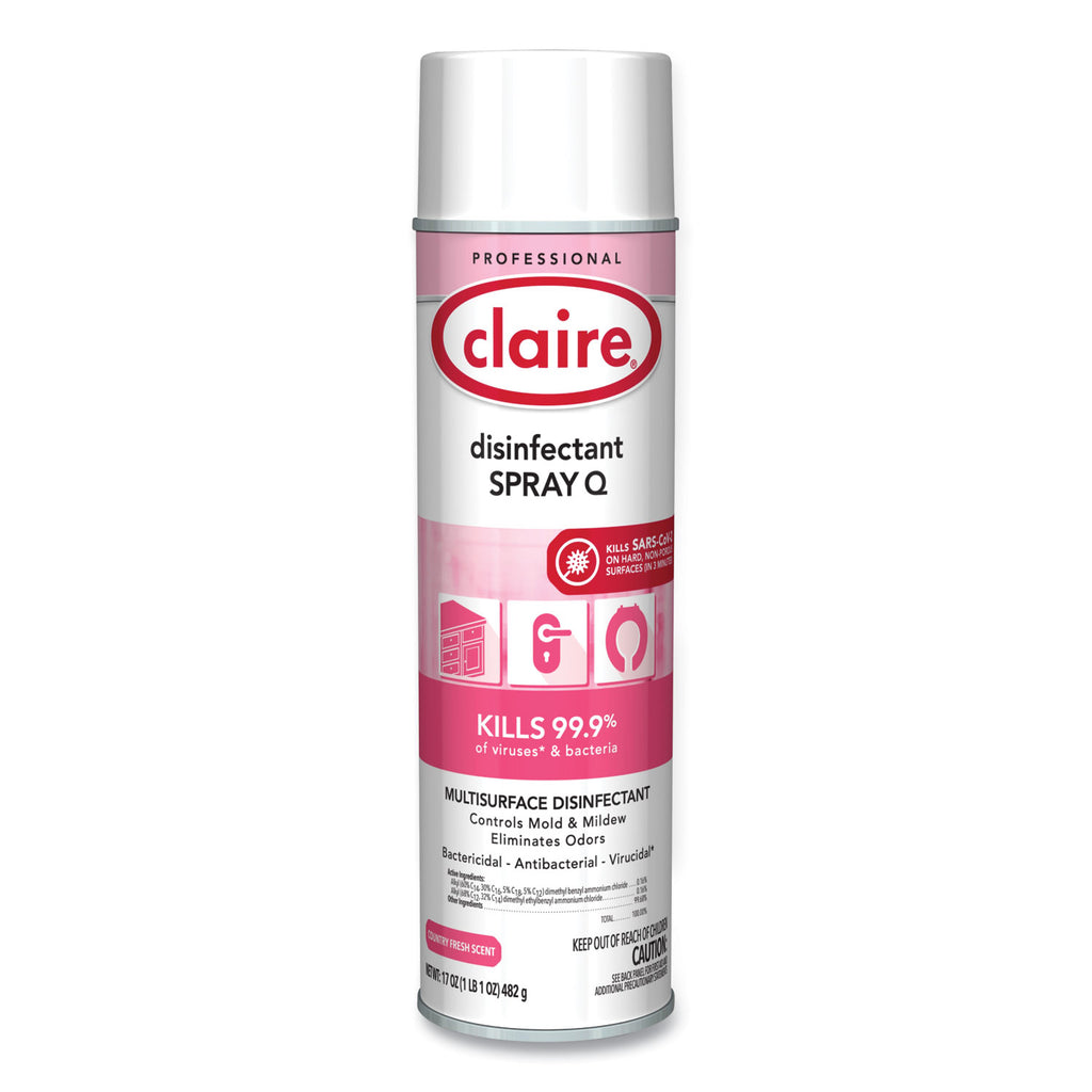 Spray Q Disinfectant, Country Fresh Scent, 17 oz Aerosol Spray, Dozen