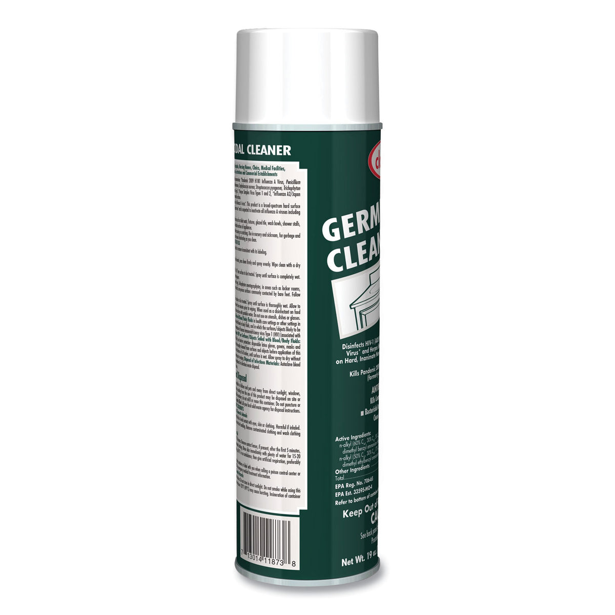 Germicidal Cleaner, Floral Scent, 19 oz Aerosol Spray, Dozen