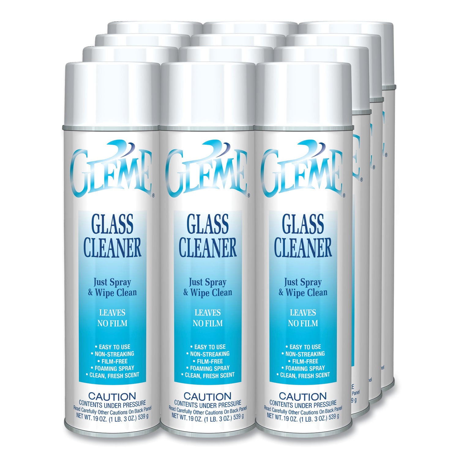gleme-glass-cleaner-fresh-scent-19-oz-aerosol-spray-dozen_cgc050 - 2