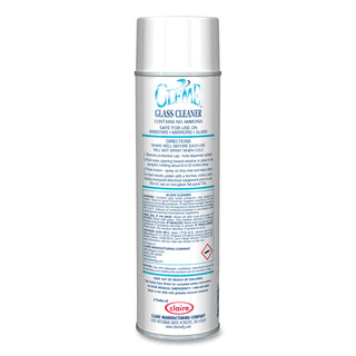 Gleme Glass Cleaner, Fresh Scent, 19 oz Aerosol Spray, Dozen
