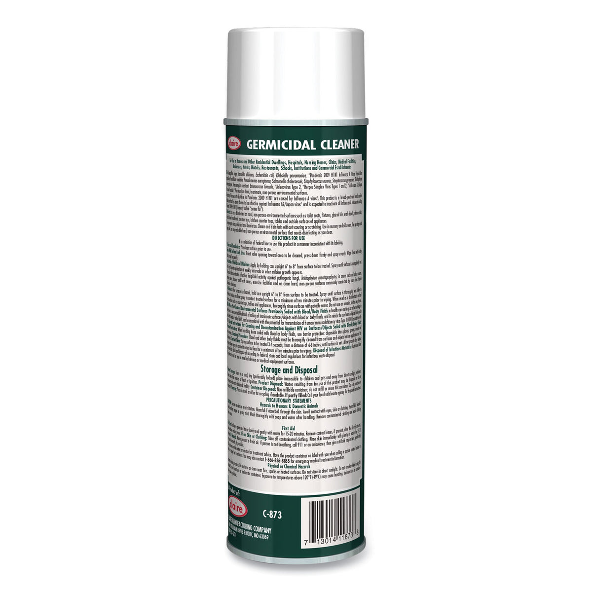 Germicidal Cleaner, Floral Scent, 19 oz Aerosol Spray, Dozen