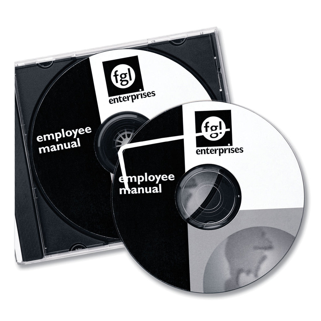 Laser CD Labels, Matte White, 100/Pack - 