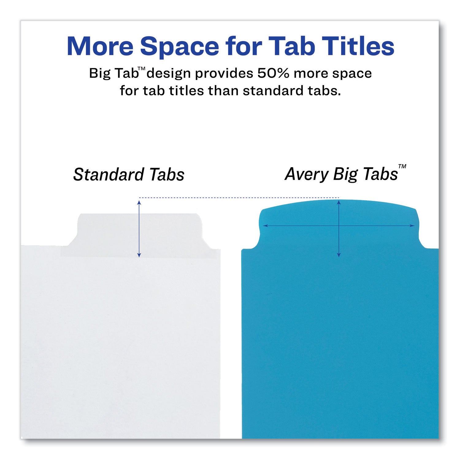 big-tab-write-and-erase-durable-plastic-dividers-5-tab-11-x-85-assorted-1-set_ave16129 - 3