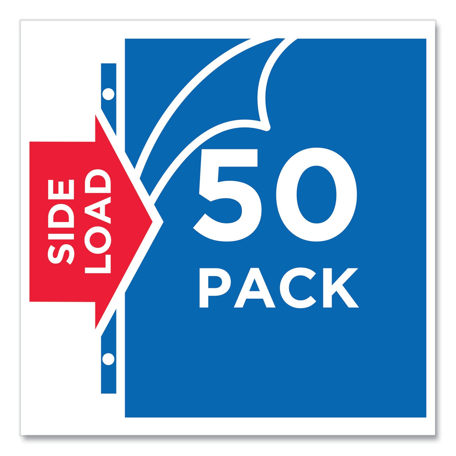 Quick Top and Side Loading Sheet Protectors, Letter, Non-Glare, 50/Box - 