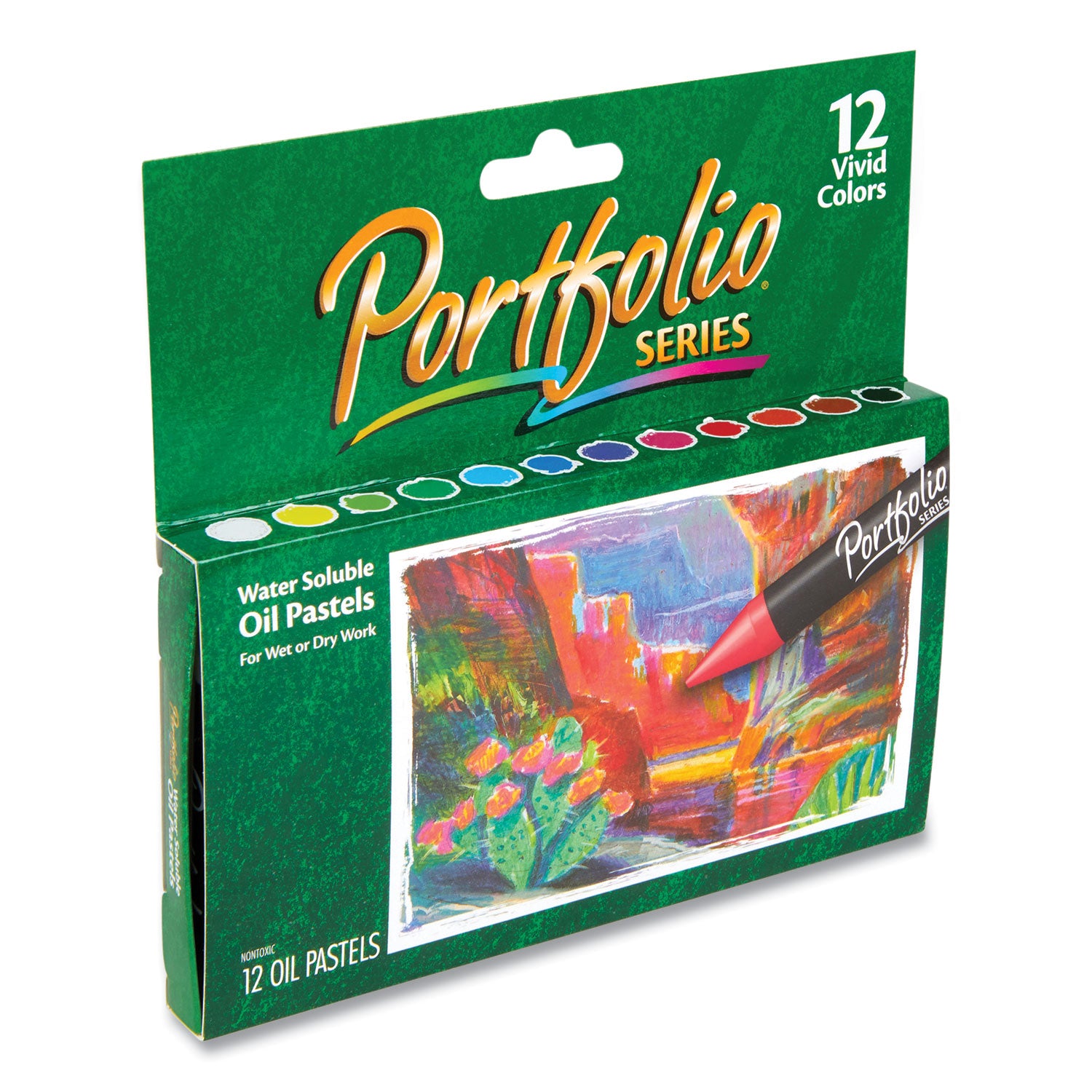 Portfolio Series Oil Pastels, 12 Assorted Colors, 12/Pack