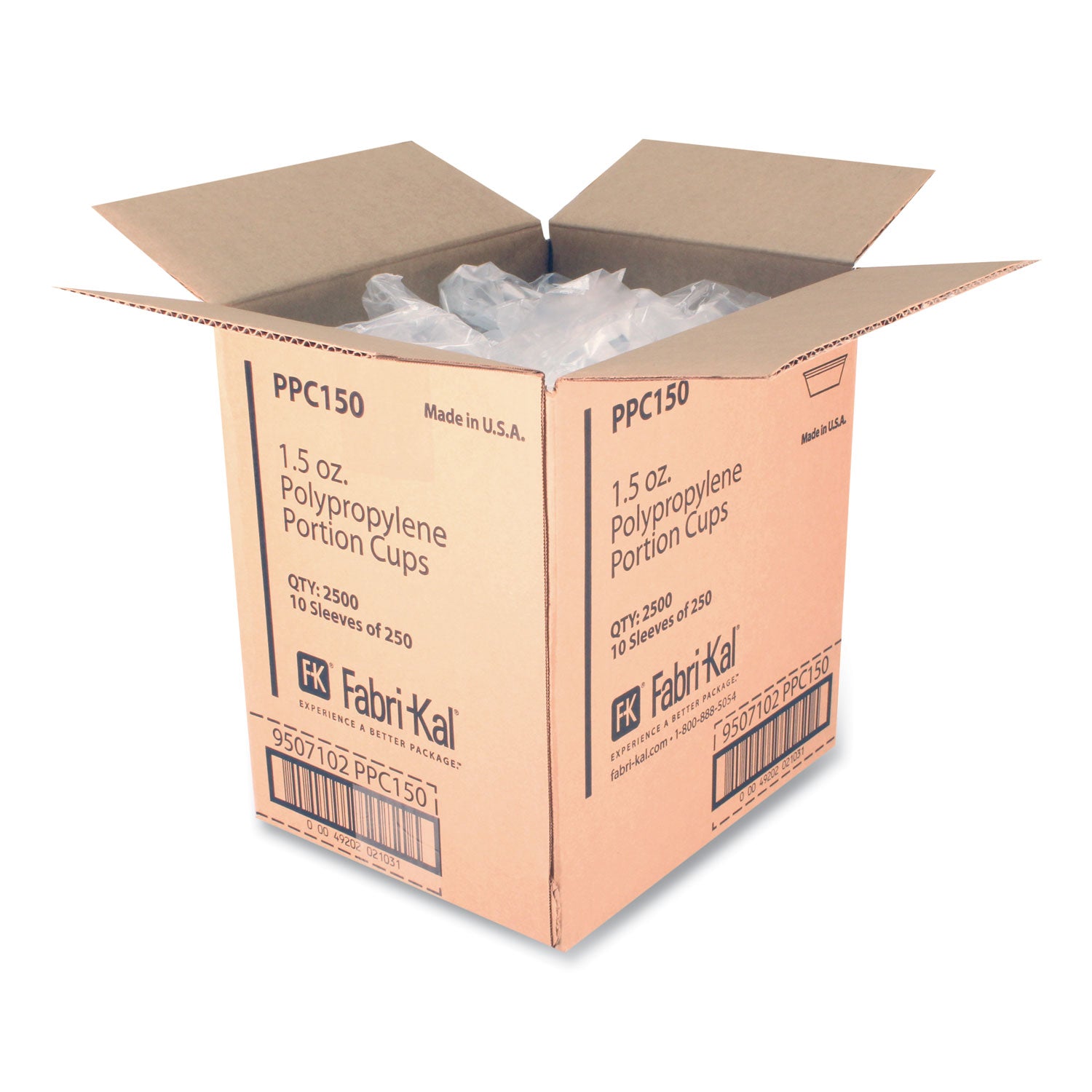 Portion Cups, 1.5 oz, Clear, 250/Sleeve, 10 Sleeves/Carton