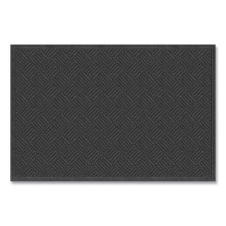 Ecomat Crosshatch Entry Mat, 48 x 72, Charcoal