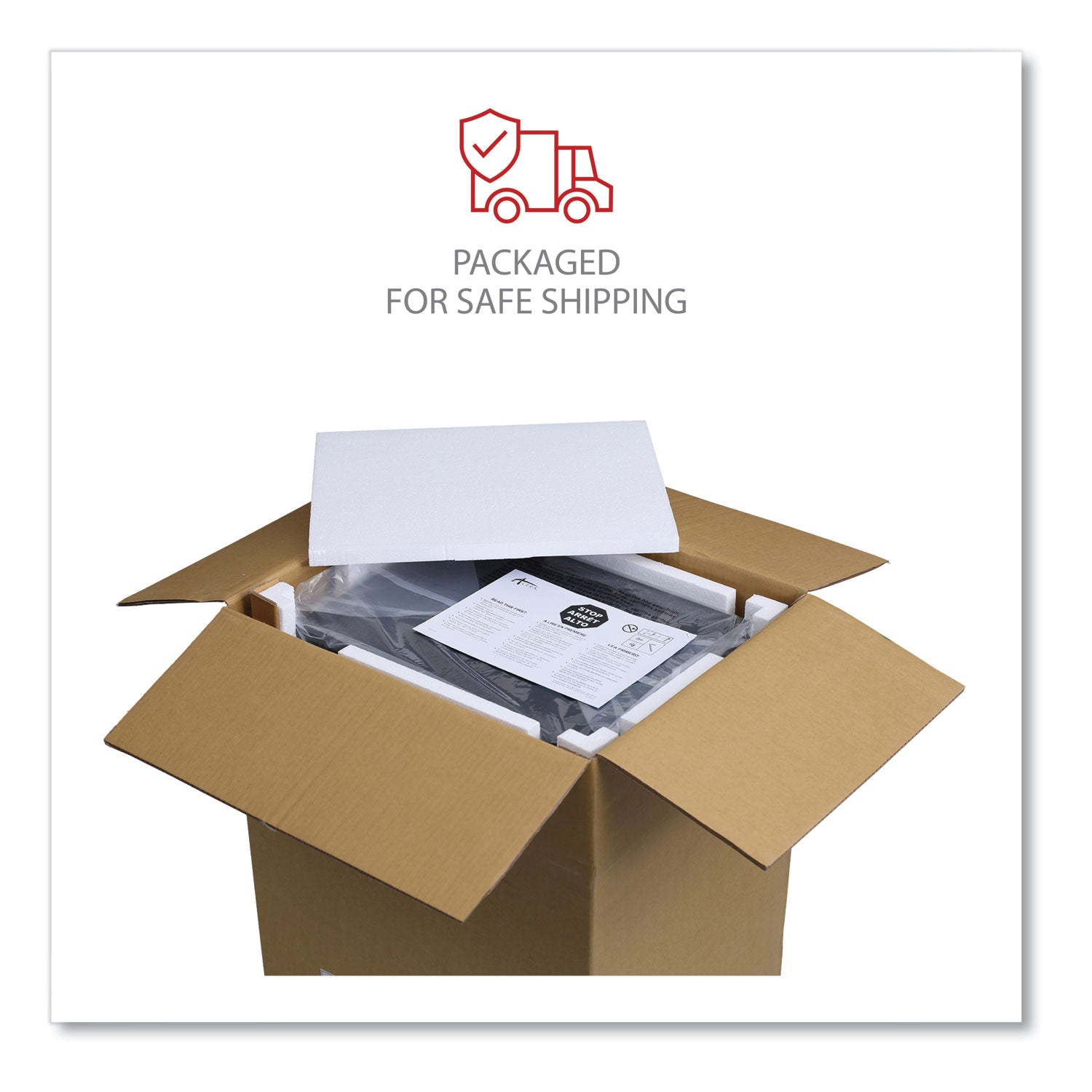 File Pedestal with Full-Length Pull, Left or Right, 3-Drawers: Box/Box/File, Legal/Letter, Charcoal, 14.96" x 19.29" x 27.75