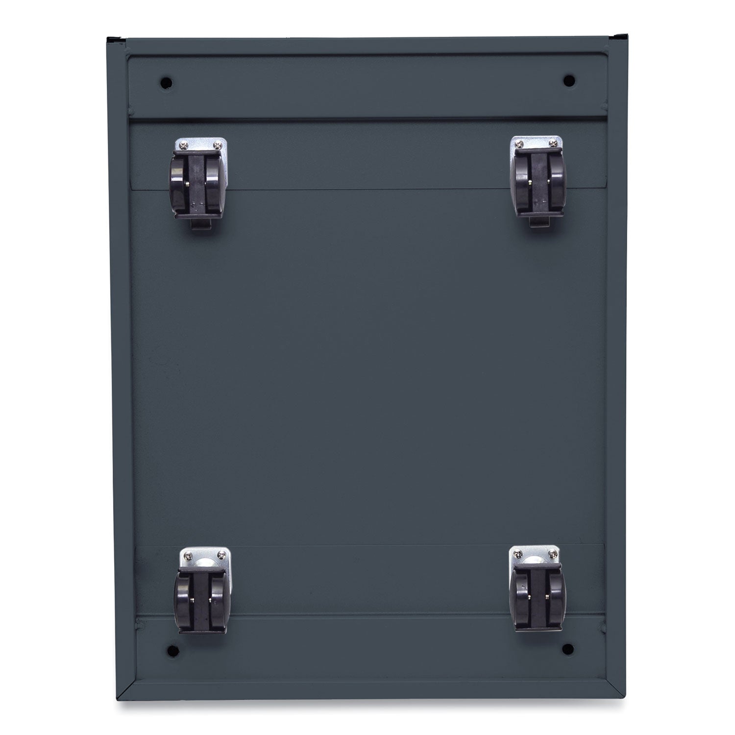 File Pedestal with Full-Length Pull, Left or Right, 3-Drawers: Box/Box/File, Legal/Letter, Charcoal, 14.96" x 19.29" x 27.75