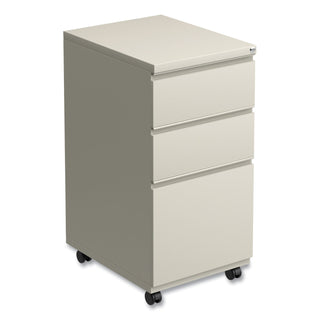 File Pedestal with Full-Length Pull, Left or Right, 3-Drawers: Box/Box/File, Legal/Letter, Putty, 14.96" x 19.29" x 27.75