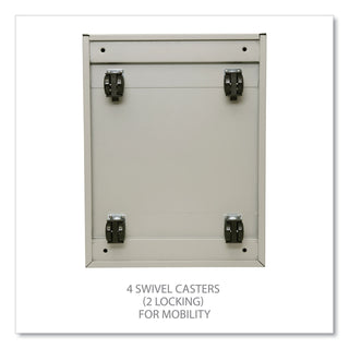 File Pedestal with Full-Length Pull, Left or Right, 3-Drawers: Box/Box/File, Legal/Letter, Putty, 14.96" x 19.29" x 27.75