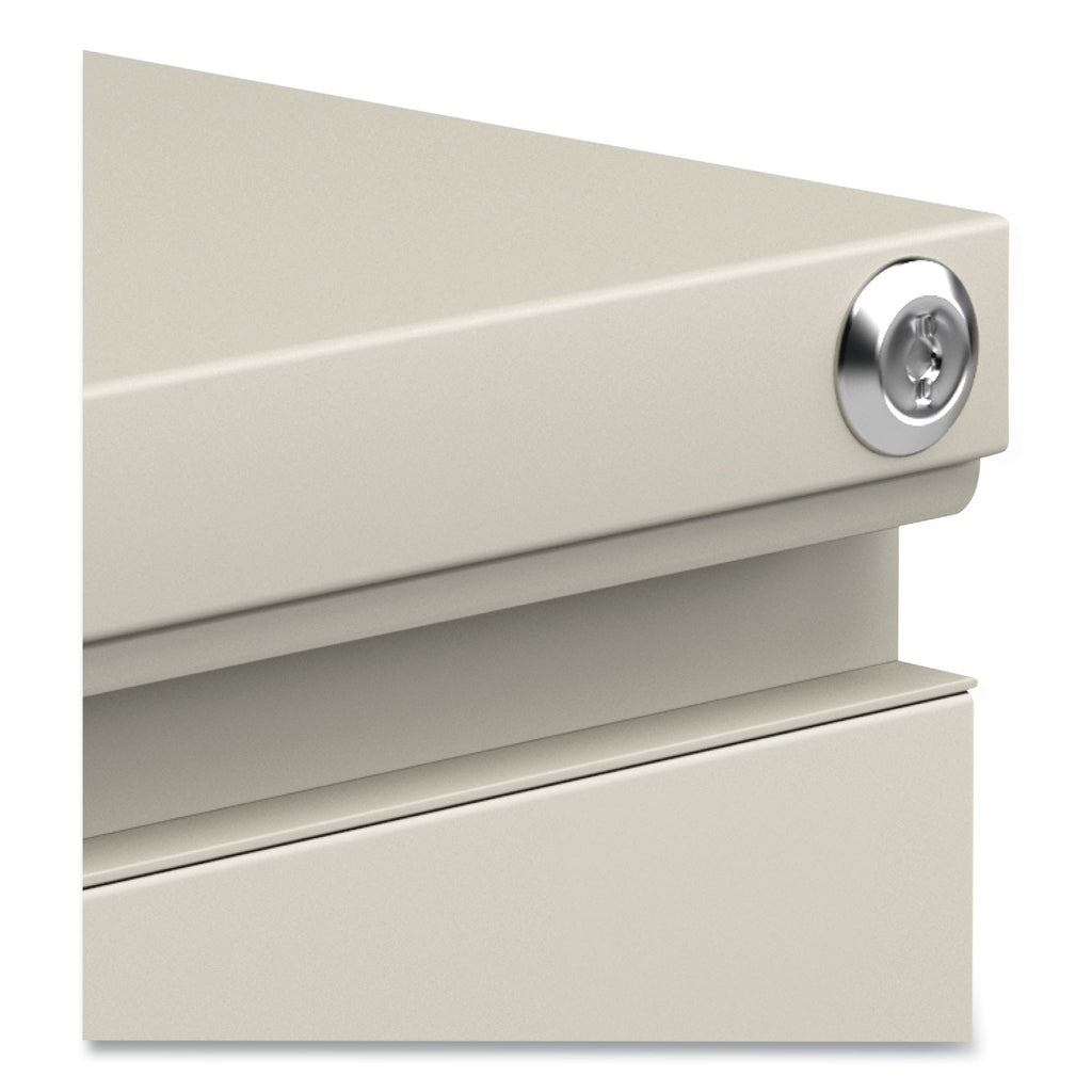 File Pedestal with Full-Length Pull, Left or Right, 3-Drawers: Box/Box/File, Legal/Letter, Putty, 14.96" x 19.29" x 27.75