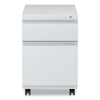 File Pedestal with Full-Length Pull, Left or Right, 2-Drawers: Box/File, Legal/Letter, Light Gray, 14.96" x 19.29" x 21.65