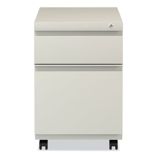 File Pedestal with Full-Length Pull, Left or Right, 2-Drawers: Box/File, Legal/Letter, Putty, 14.96" x 19.29" x 21.65