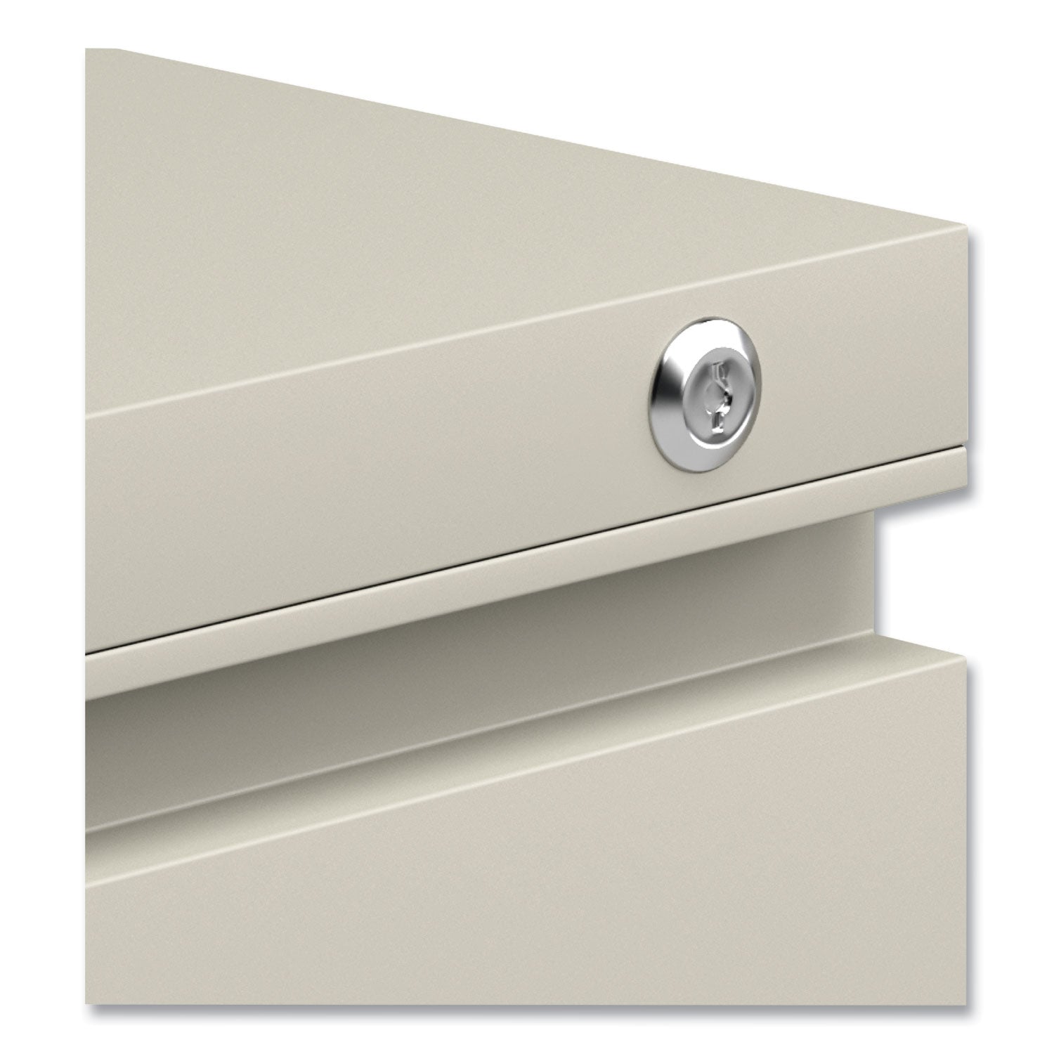 File Pedestal with Full-Length Pull, Left or Right, 2-Drawers: Box/File, Legal/Letter, Putty, 14.96" x 19.29" x 21.65