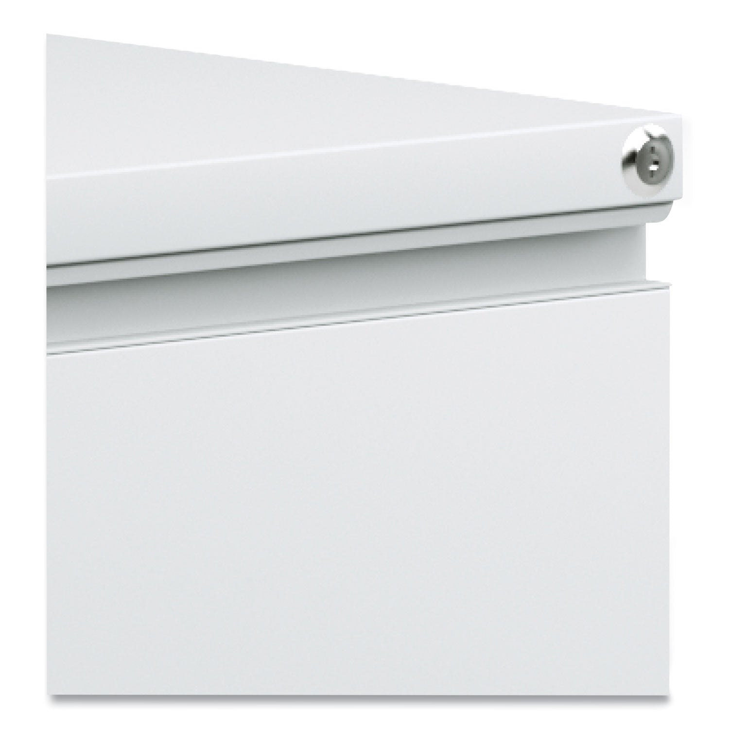 File Pedestal with Full-Length Pull, Left or Right, 2 Legal/Letter-Size File Drawers, Light Gray, 14.96" x 19.29" x 27.75