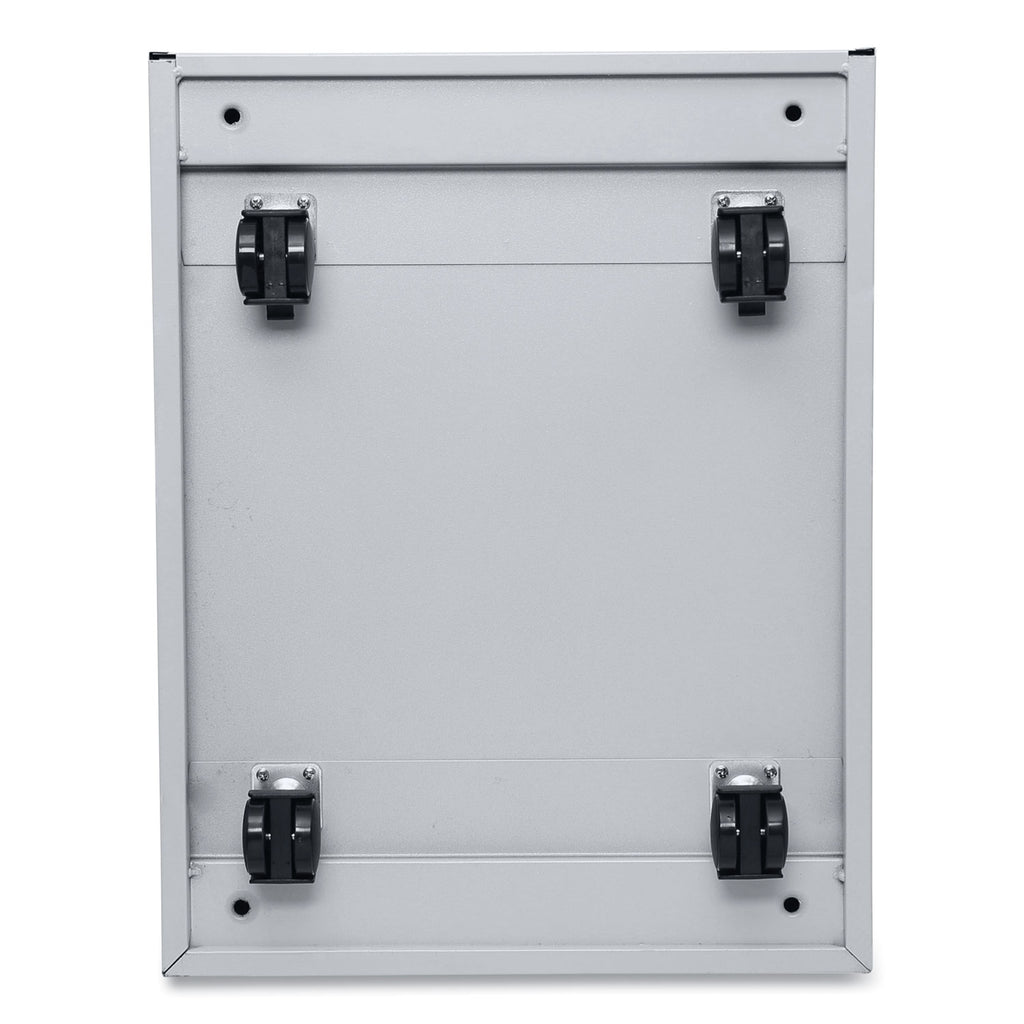 File Pedestal with Full-Length Pull, Left or Right, 2 Legal/Letter-Size File Drawers, Light Gray, 14.96" x 19.29" x 27.75