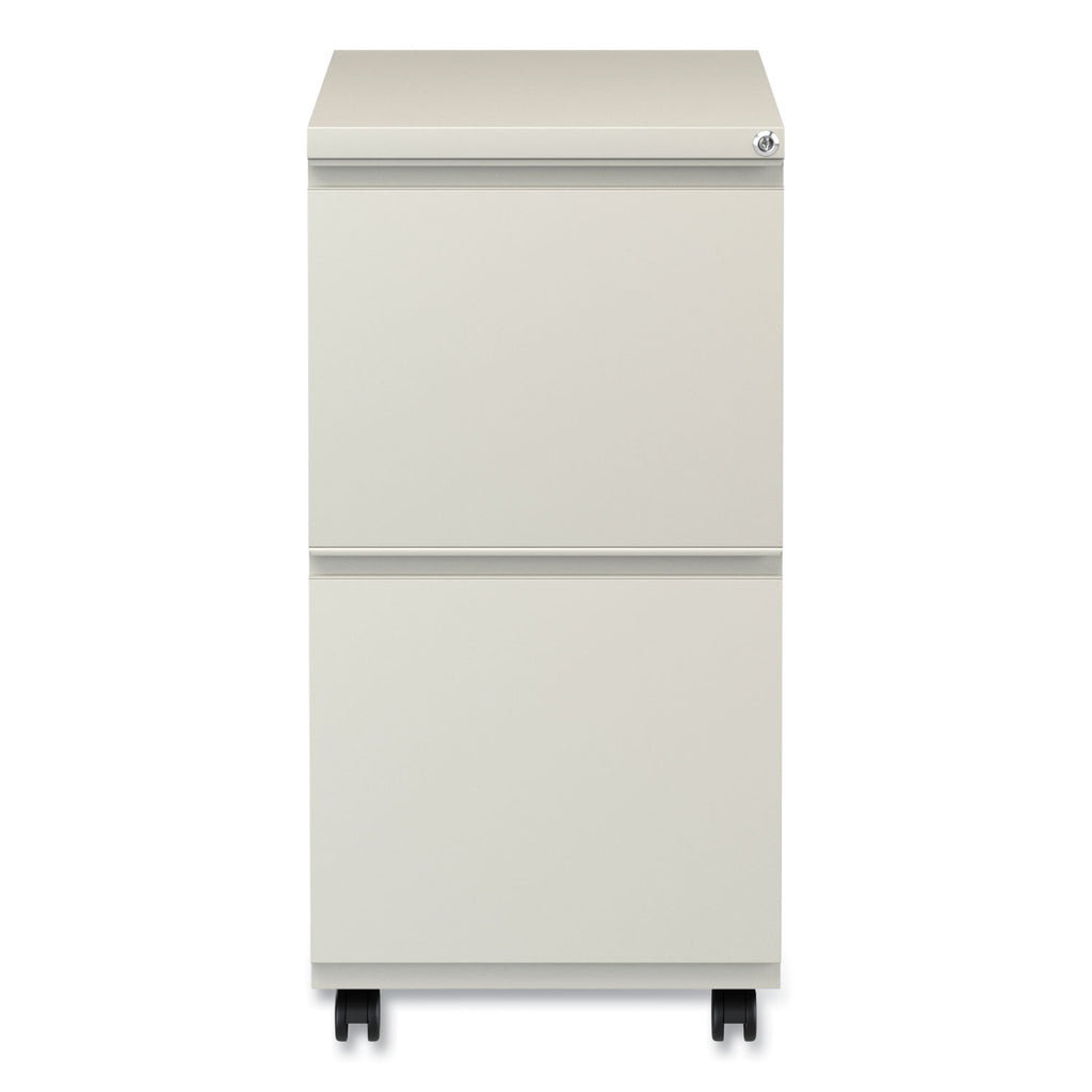 File Pedestal with Full-Length Pull, Left or Right, 2 Legal/Letter-Size File Drawers, Putty, 14.96" x 19.29" x 27.75