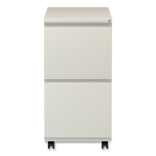 File Pedestal with Full-Length Pull, Left or Right, 2 Legal/Letter-Size File Drawers, Putty, 14.96" x 19.29" x 27.75