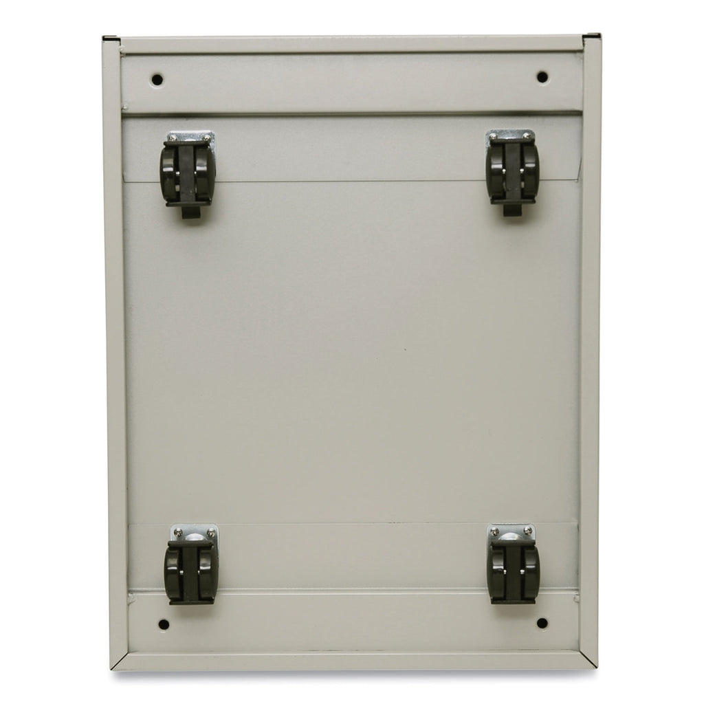 File Pedestal with Full-Length Pull, Left or Right, 2 Legal/Letter-Size File Drawers, Putty, 14.96" x 19.29" x 27.75