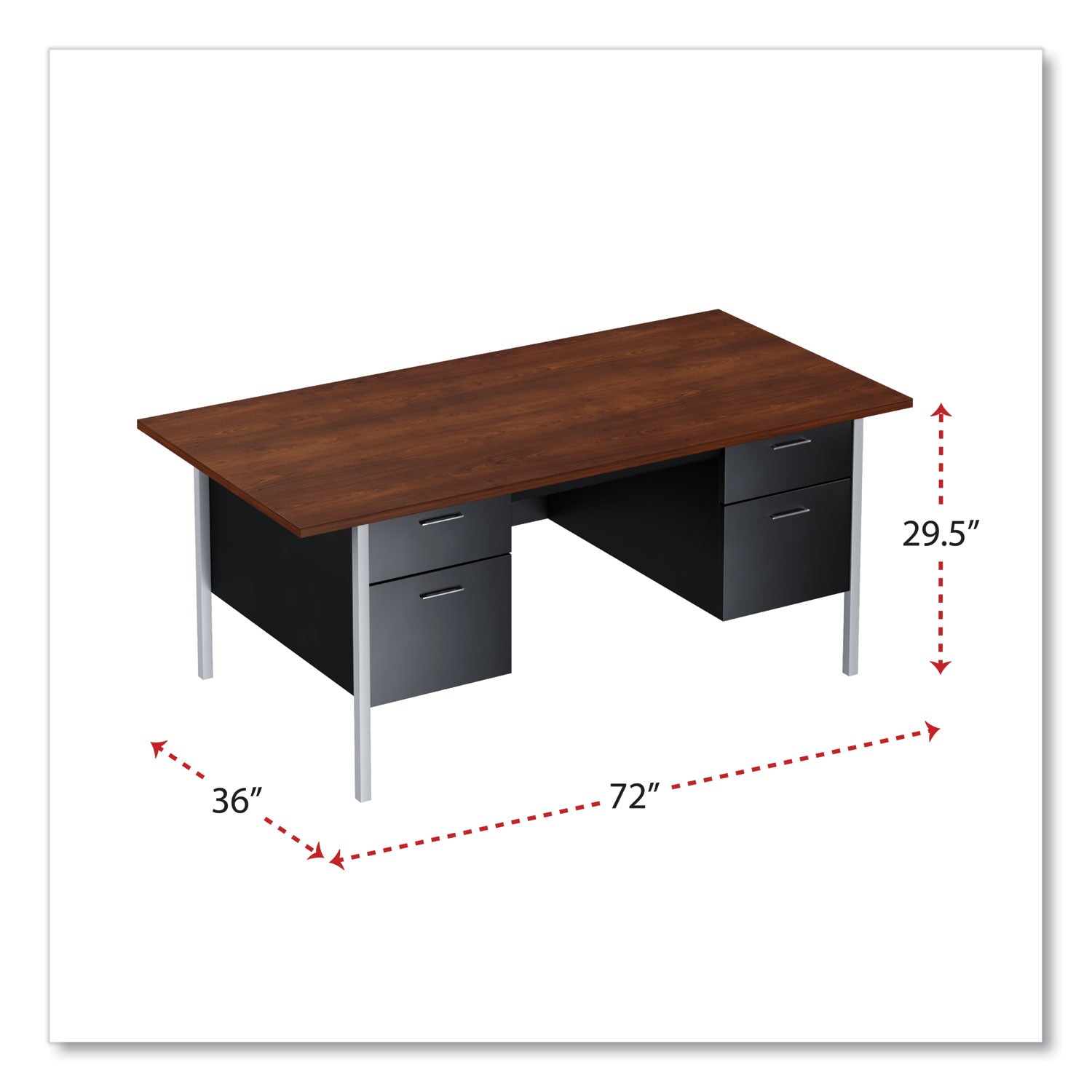 double-pedestal-steel-desk-72-x-36-x-295-mocha-black-chrome-plated-legs_alesd7236bm - 2