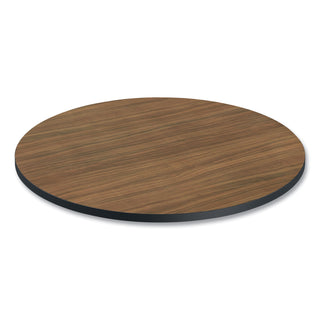 Reversible Laminate Table Top, Round, 35.5" Diameter, Espresso/Walnut