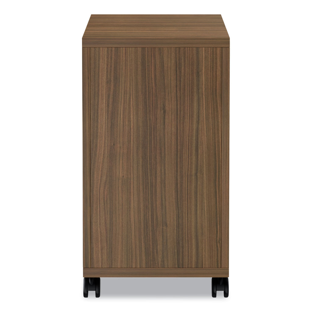 Alera Valencia Series Mobile Pedestal, Left or Right, 2 Legal/Letter-Size File Drawers, Modern Walnut, 15.38" x 20" x 26.63