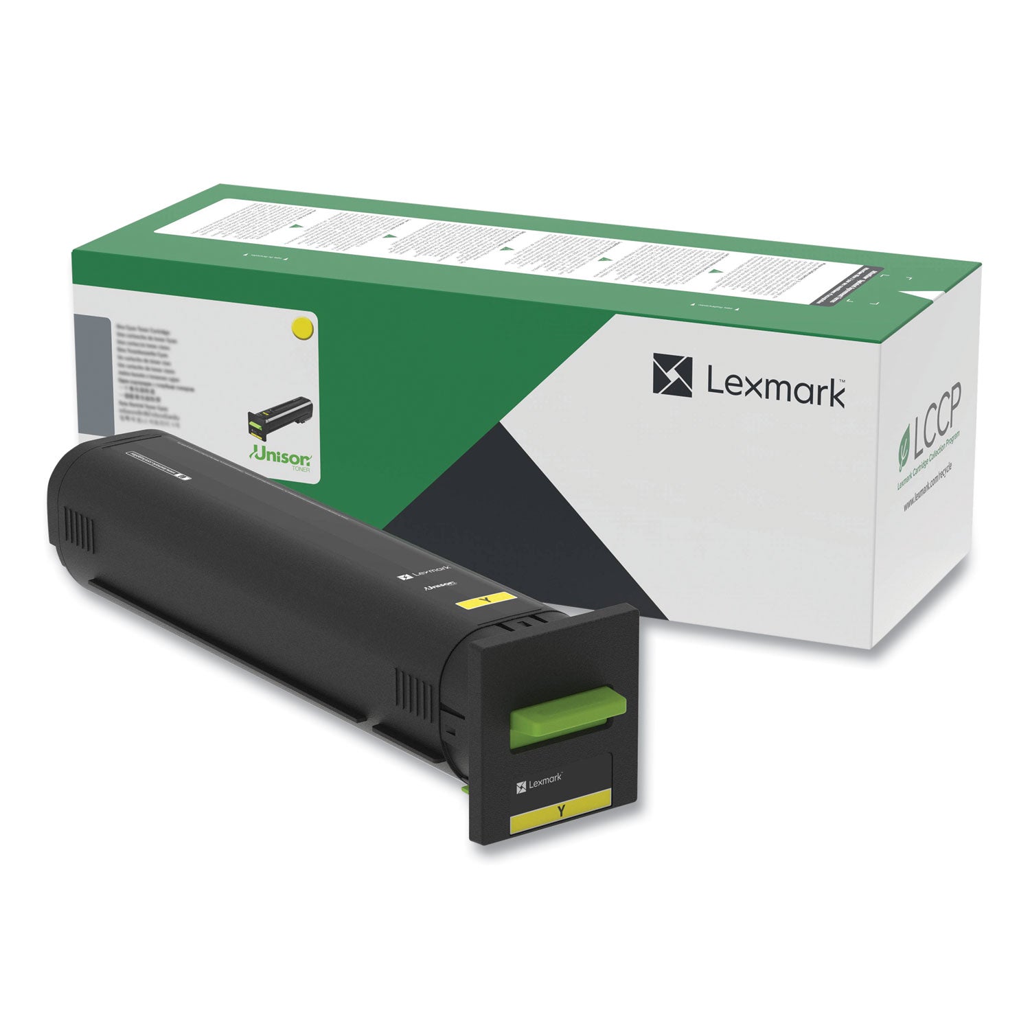 Lexmark Original Laser Toner Cartridge - Yellow - 1 Each - 8000 Pages