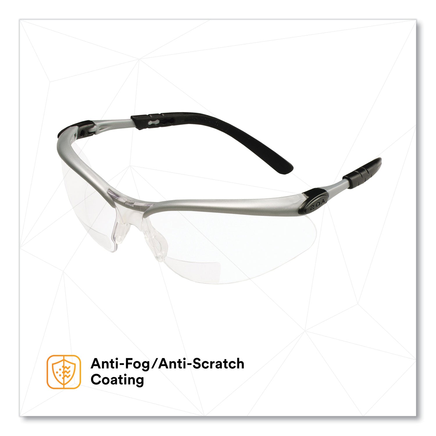 bx-molded-in-diopter-safety-glasses-25+-diopter-strength-silver-black-frame-clear-lens_mmm1137600000 - 3