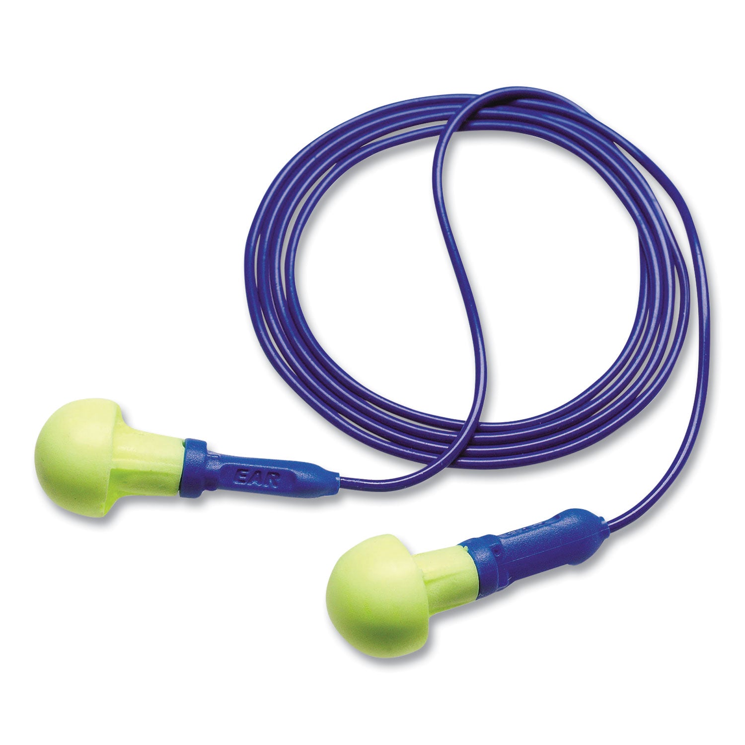 e-a-r-push-ins-single-use-earplugs-corded-28-db-nrr-blue-yellow-200-pairs_mmm3183000 - 1