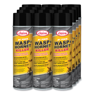 Jet Force Wasp & Hornet Killer, 14 oz Aerosol Spray, 12/Carton