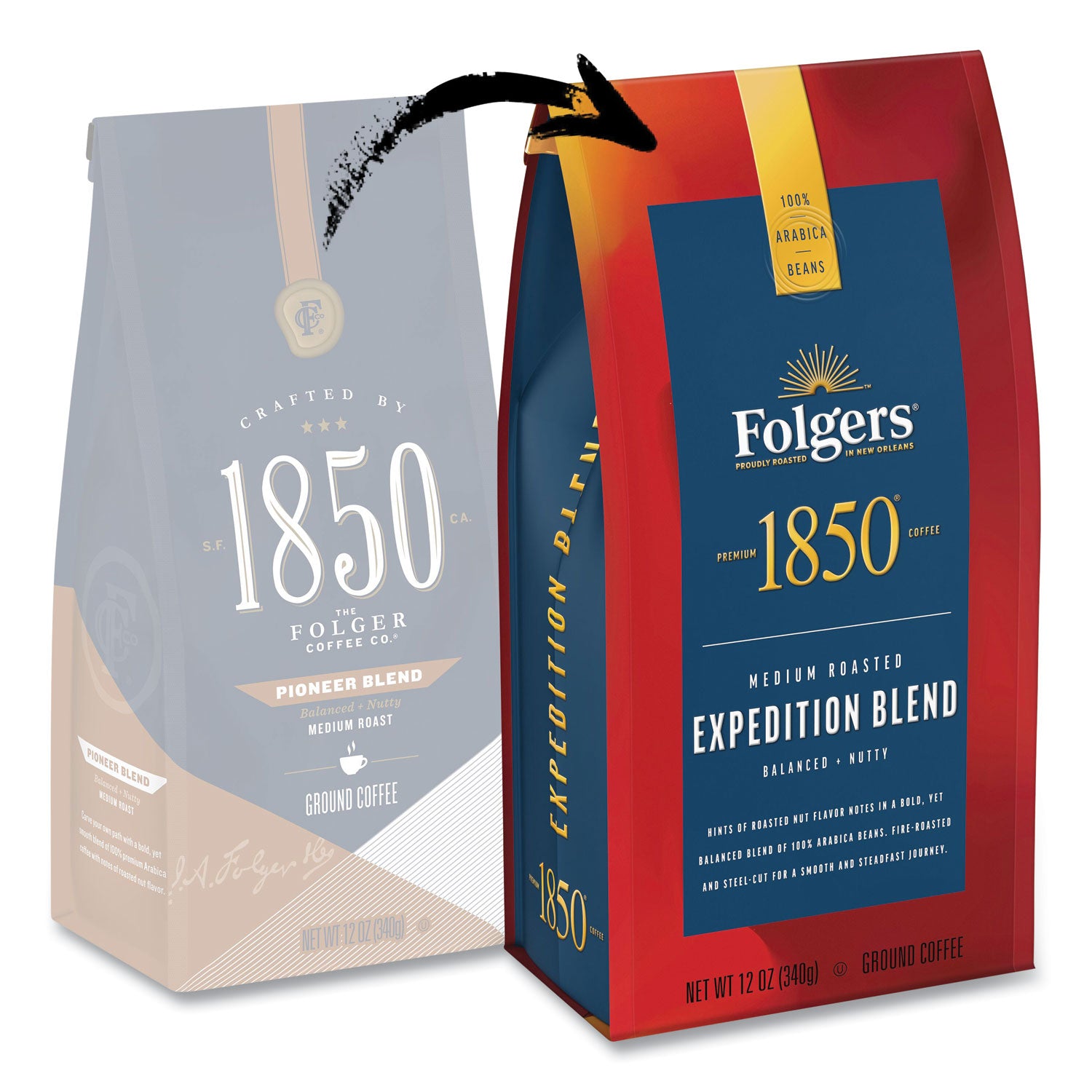 coffee-expedition-blend-medium-roast-ground-12-oz-bag-6-carton_fol60514 - 3