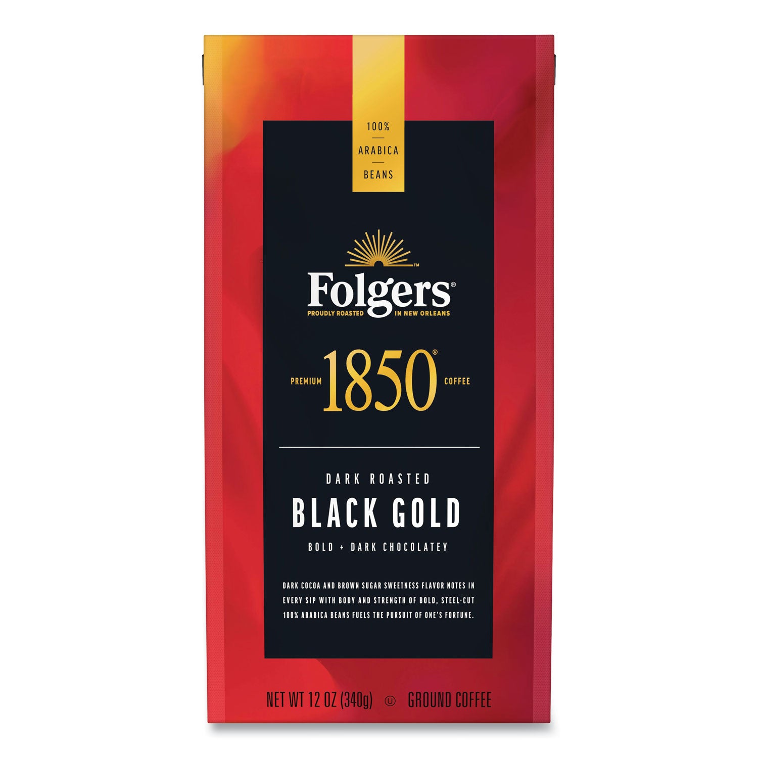 coffee-black-gold-dark-roast-ground-12-oz-bag-6-carton_fol60516 - 2