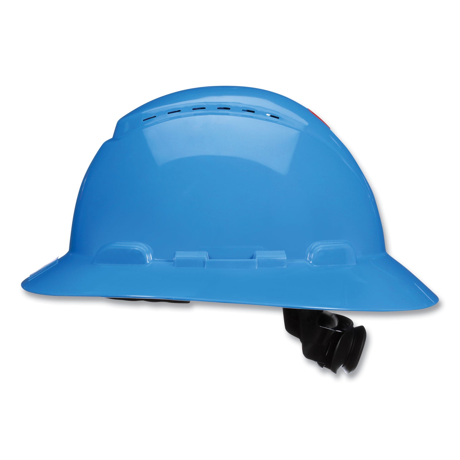 securefit-h-series-hard-hats-h-800-vented-hat-with-uv-indicator-4-point-pressure-diffusion-ratchet-suspension-blue_mmmh803sfvuv - 1
