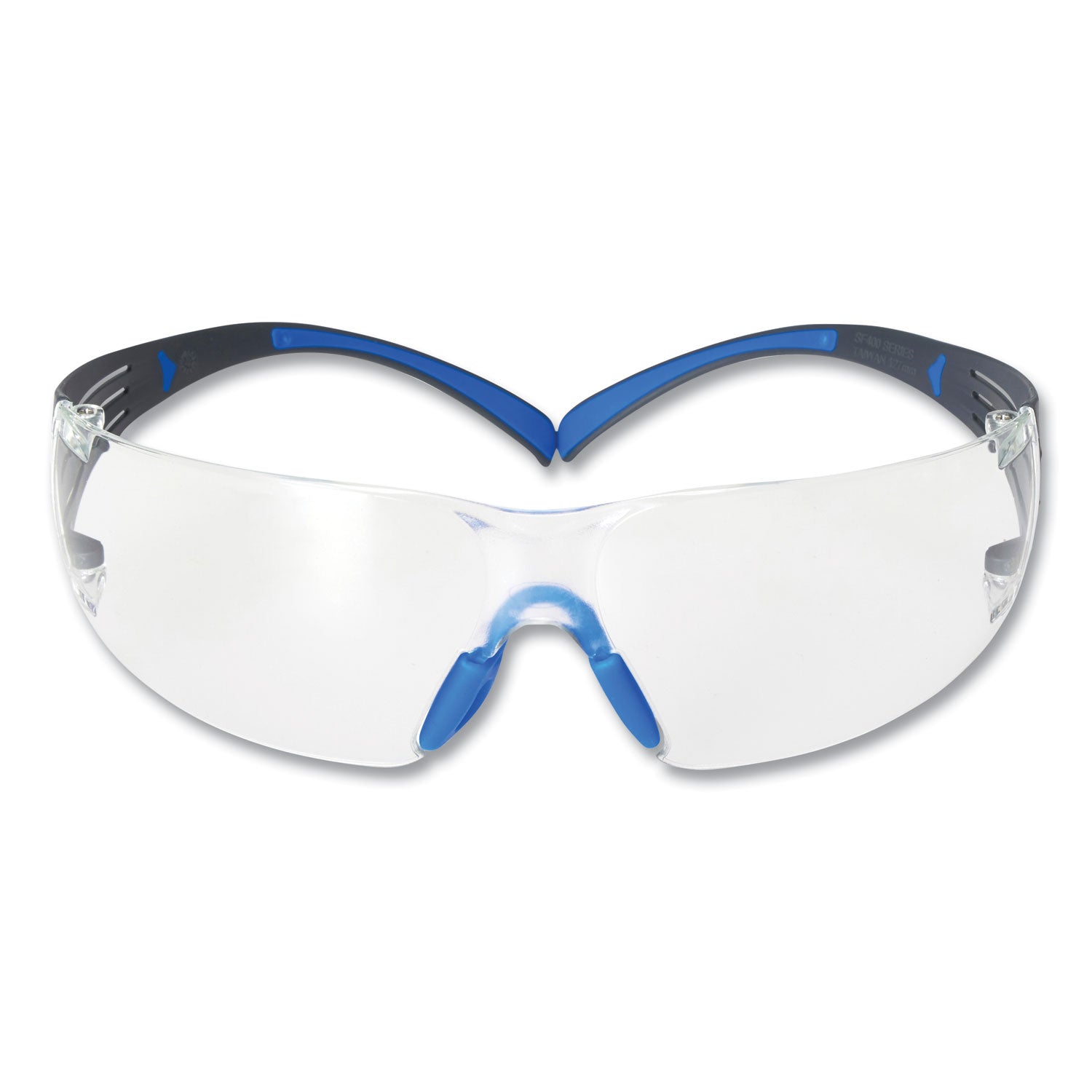 securefit-protective-eyewear-400-series-black-blue-plastic-frame-clear-polycarbonate-lens_mmmsf401sgafblu - 1