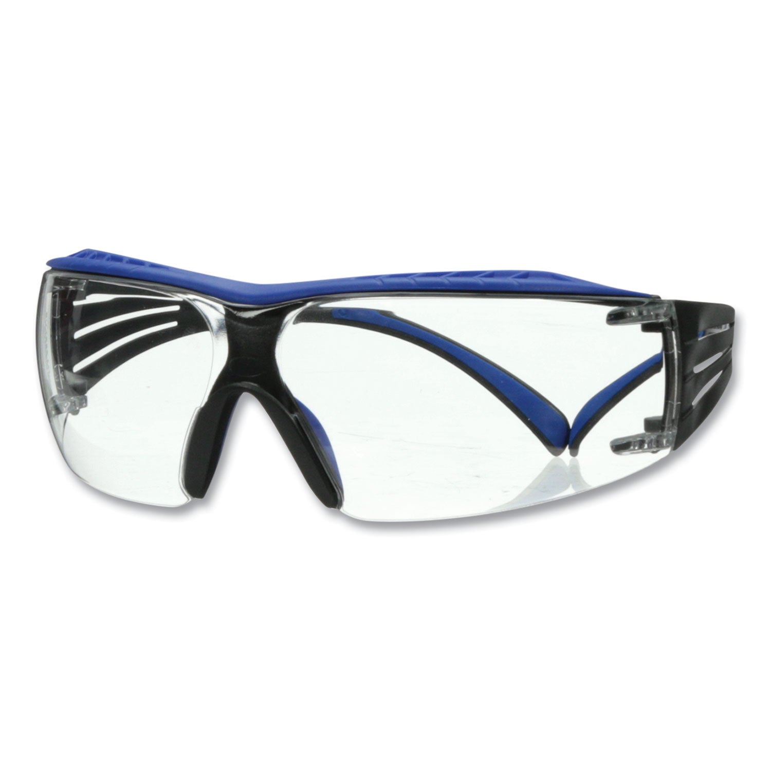securefit-protective-eyewear-400-series-blue-gray-plastic-frame-clear-polycarbonate-lens_mmmsf204sgafblu - 1