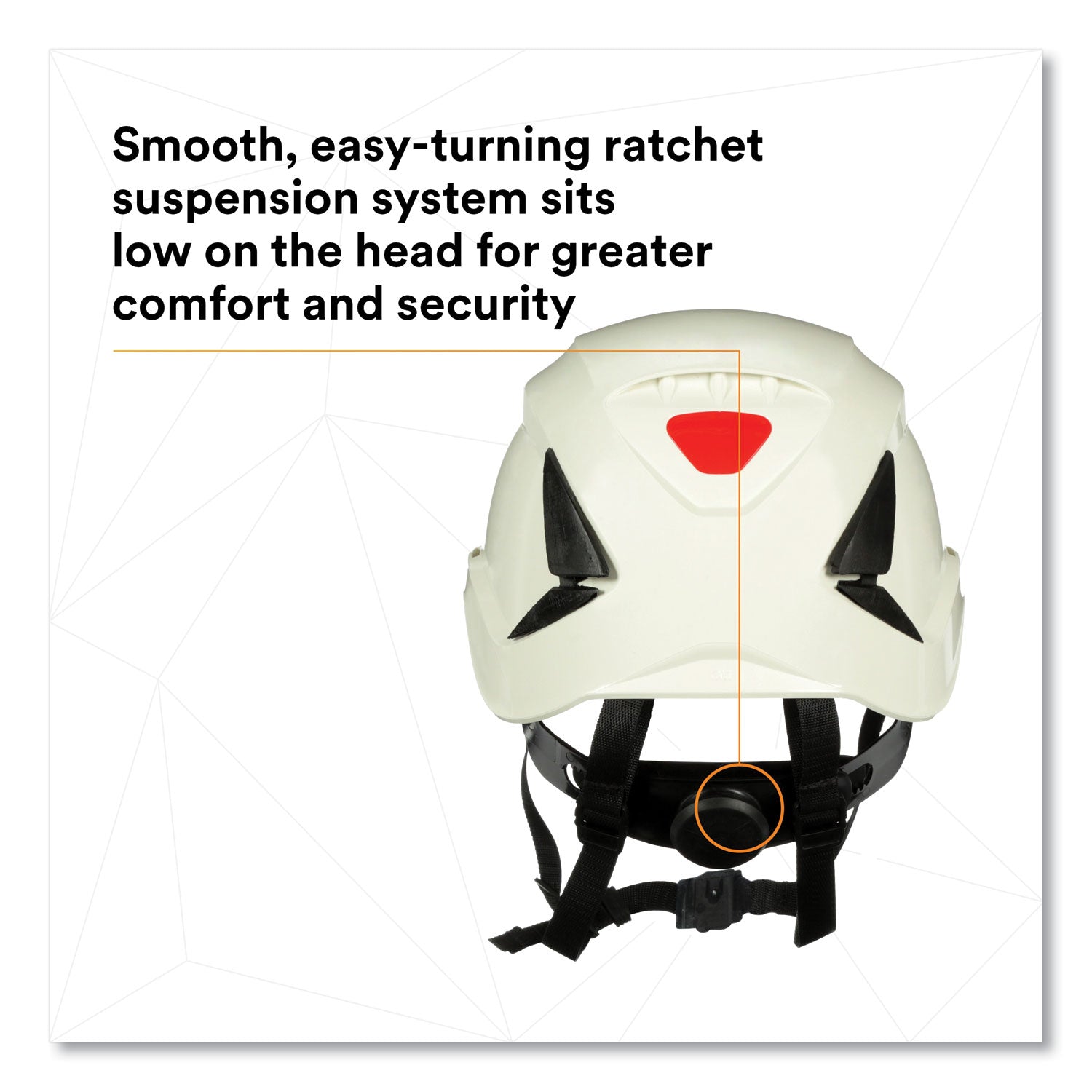 securefit-x5000-series-safety-helmet-6-point-pressure-diffusion-ratchet-suspension-white_mmmx5001ansi - 2