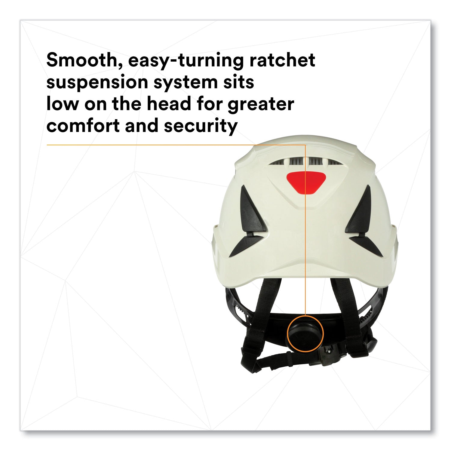 securefit-x5000-series-safety-helmet-vented-6-point-pressure-diffusion-ratchet-suspension-white_mmmx5001vansi - 4