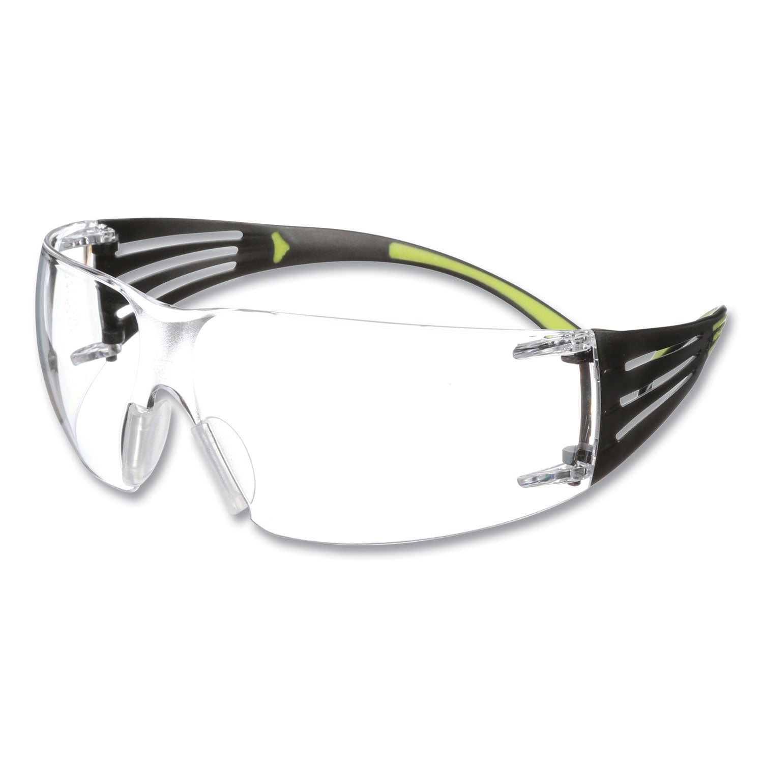 securefit-protective-eyewear-400-series-green-plastic-frame-clear-polycarbonate-lens_mmmsf401af - 2