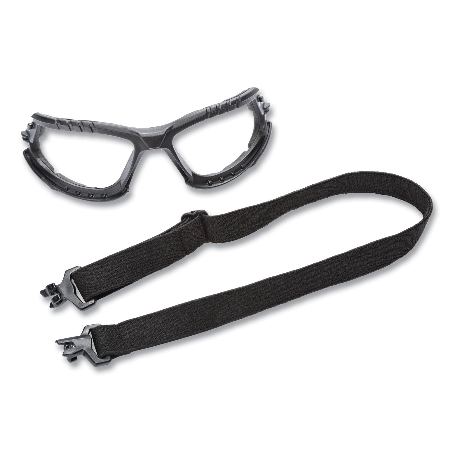 Solus 1000-Series Safety Glasses, Green Plastic Frame, Clear Polycarbonate Lens