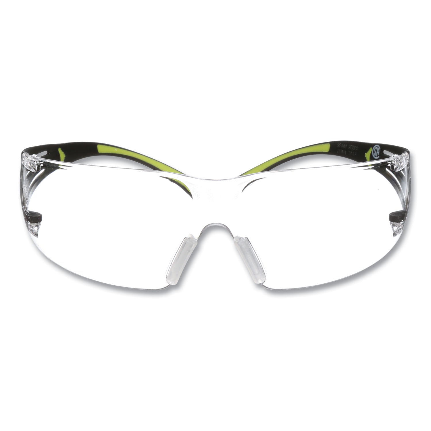 securefit-protective-eyewear-400-series-green-plastic-frame-clear-polycarbonate-lens_mmmsf401af - 1