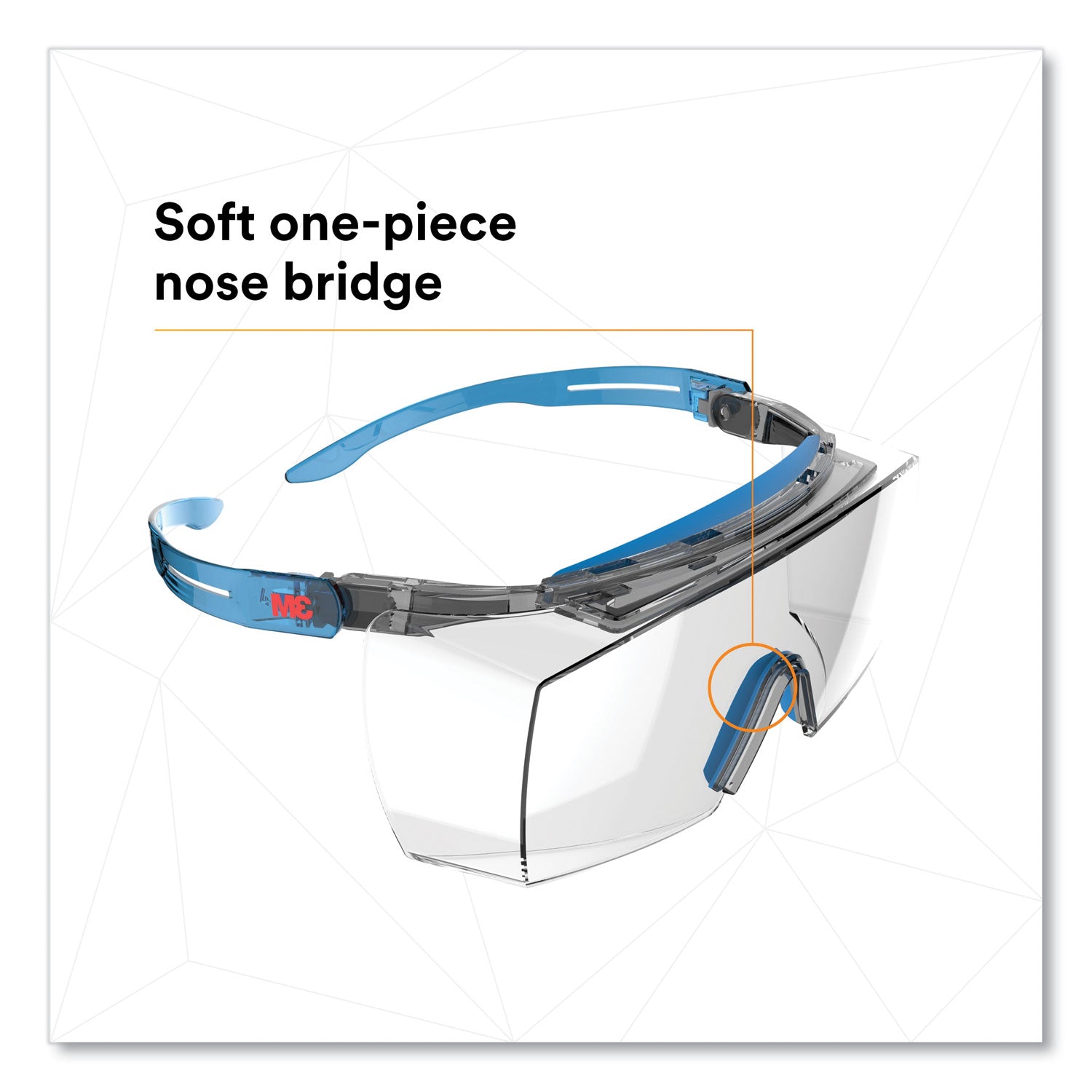 securefit-protective-eyewear-3700-otg-series-blue-plastic-frame-clean-polycarbonate-lens_mmmsf3701xsgab - 2