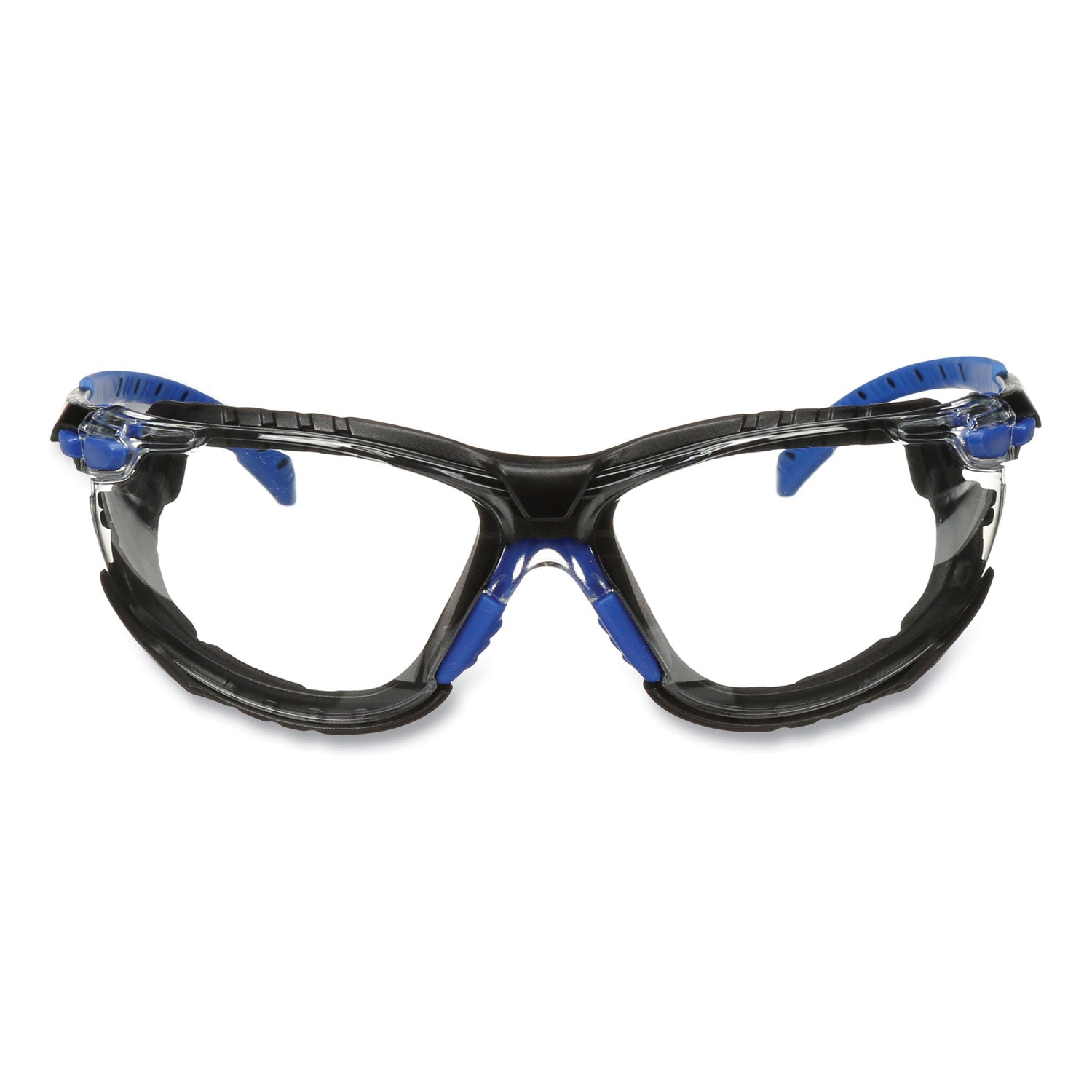 solus-1000-series-safety-glasses-black-blue-plastic-frame-clear-polycarbonate-lens_mmms1101sgafkt - 1