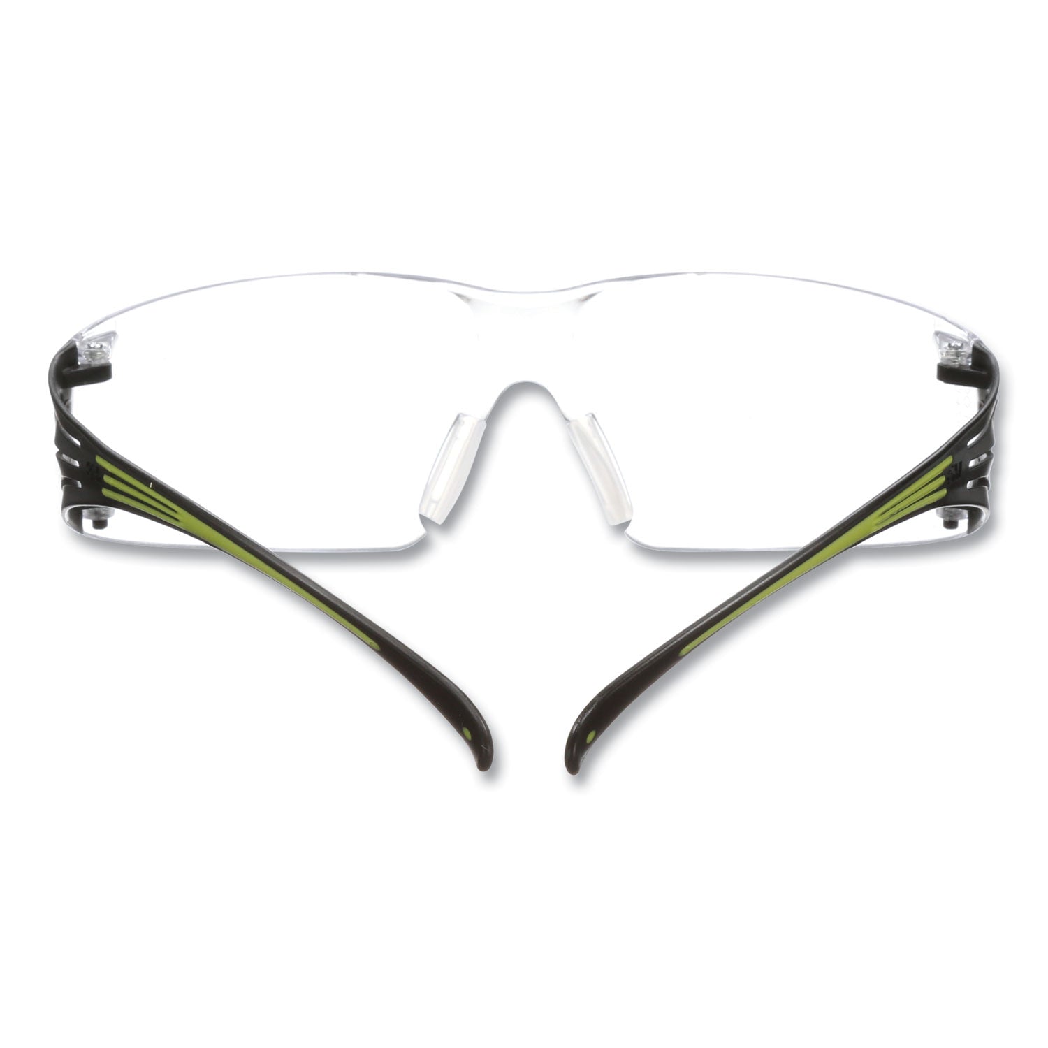 securefit-protective-eyewear-400-series-green-plastic-frame-clear-polycarbonate-lens_mmmsf401af - 3