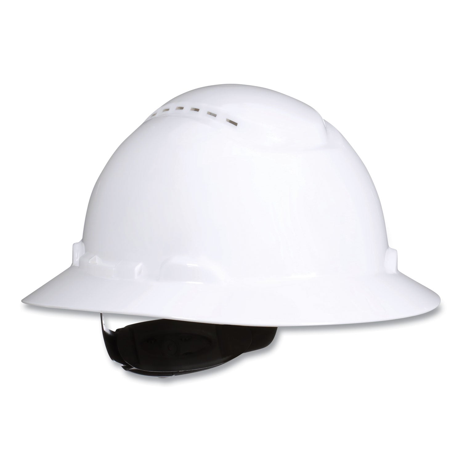 securefit-h-series-hard-hats-h-800-vented-hat-with-uv-indicator-4-point-pressure-diffusion-ratchet-suspension-white_mmmh801sfvuv - 1