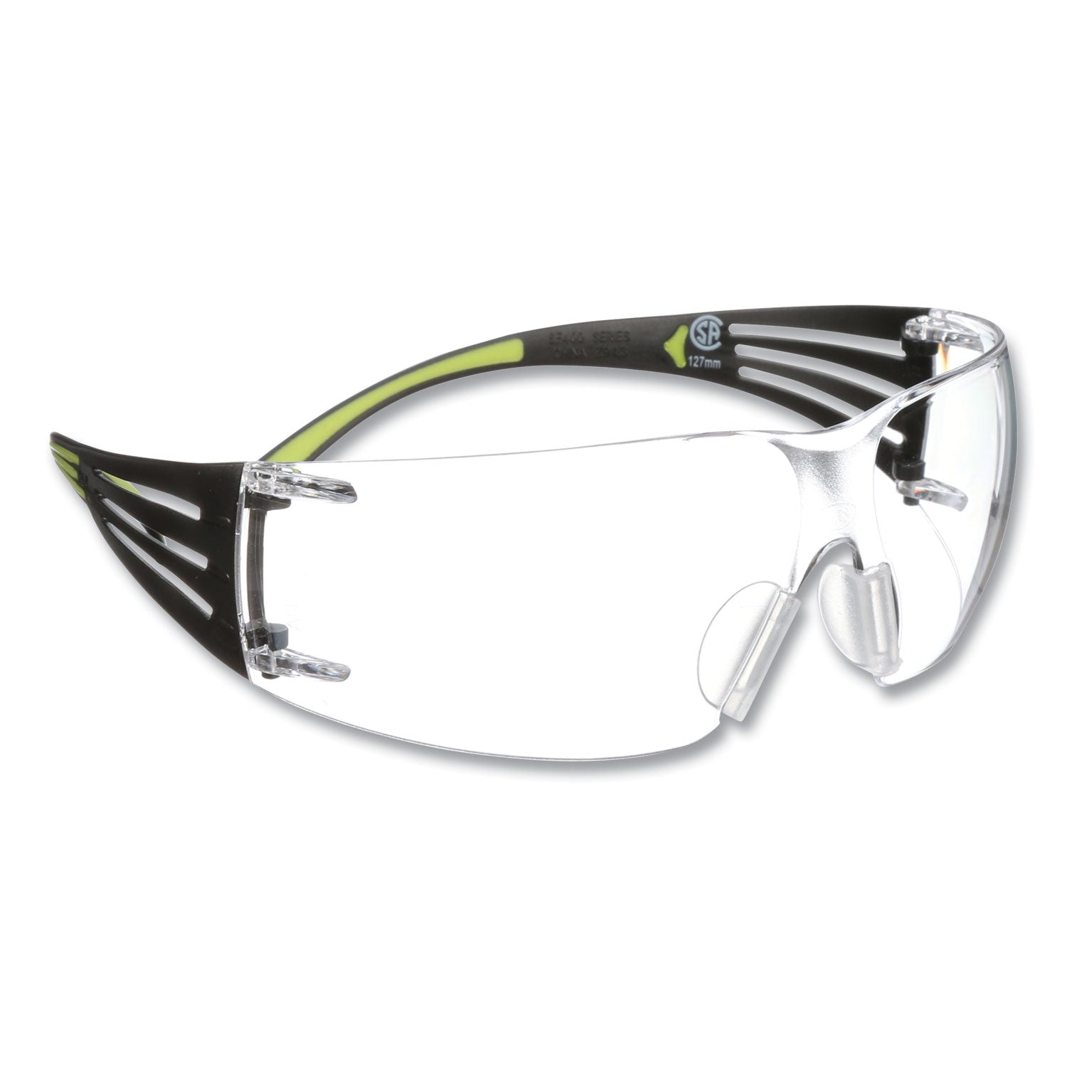 securefit-protective-eyewear-400-series-green-plastic-frame-clear-polycarbonate-lens_mmmsf401af - 4