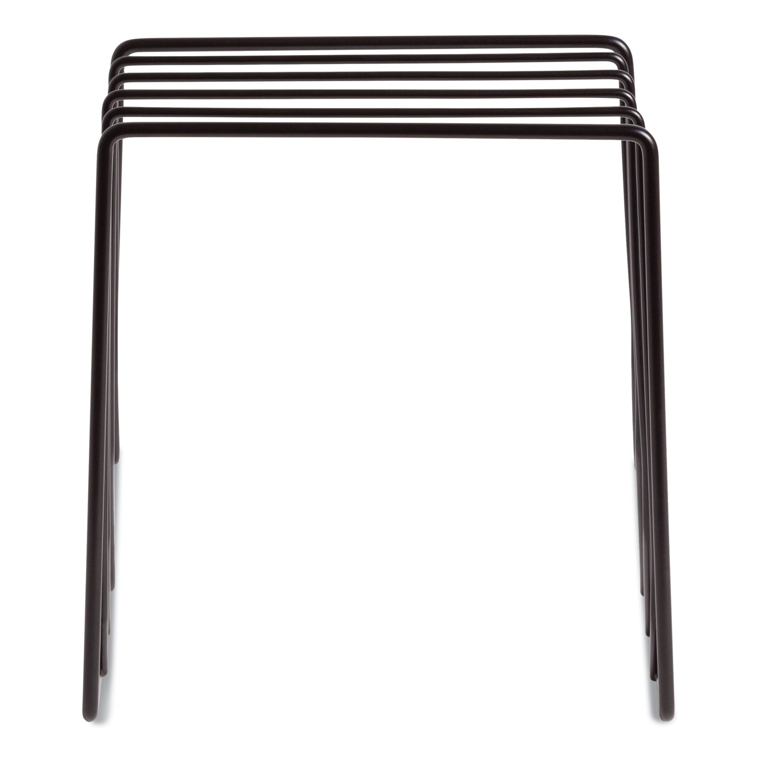 Vena Wire Letter Sorter, 5 Sections, Assorted Sizes, 3.94 x 5.24 x 6.1, Black